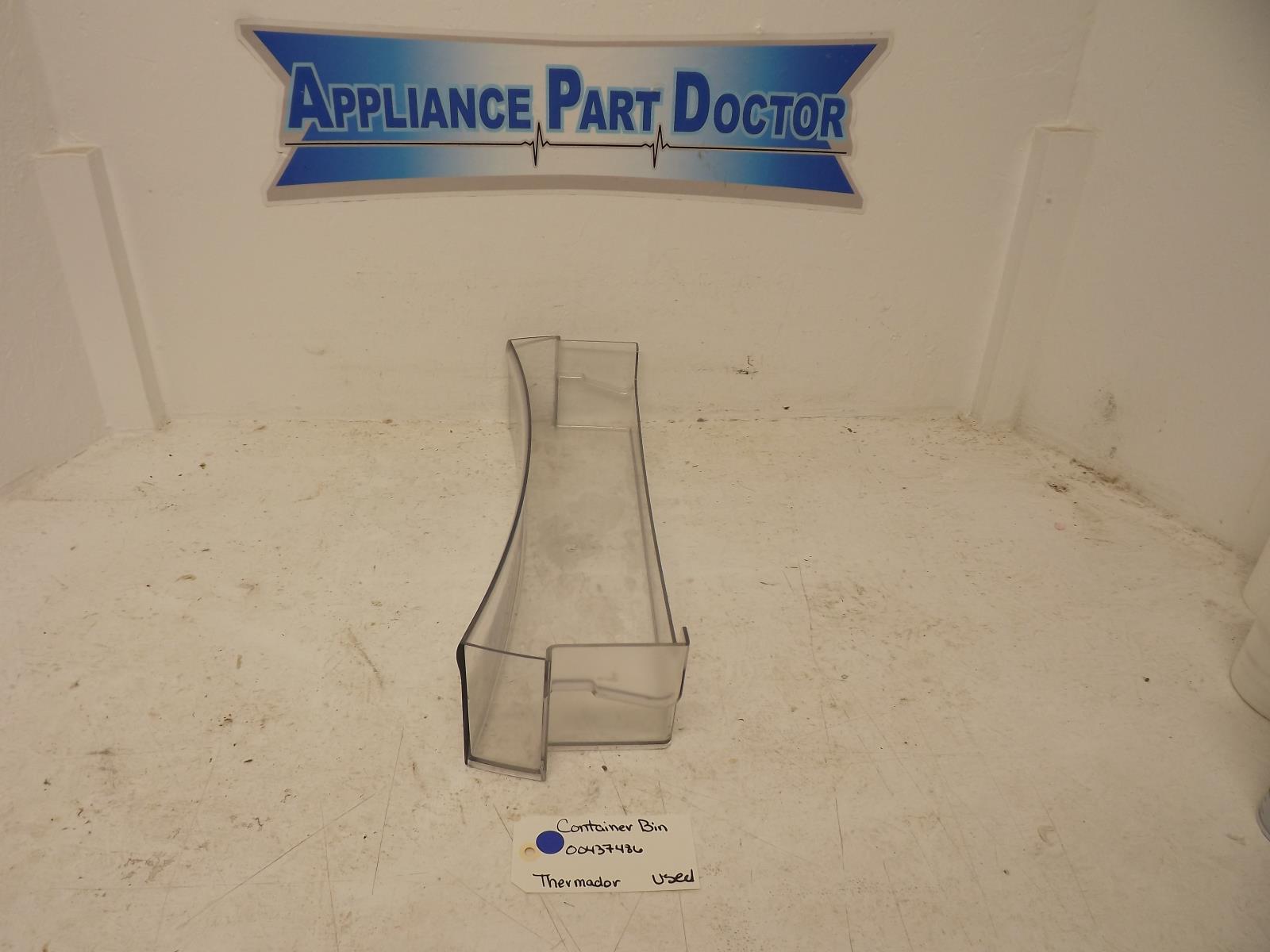 Thermador Refrigerator 00437486 Container Bin Used Thermador Refrigerator 00437486 Container Bin Used